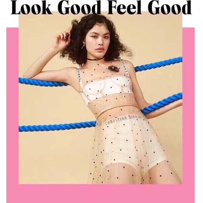 Dior Women CD Briefs White Stretch Viscose ‘CHRISTIAN DIOR J’ADIOR’ Signature