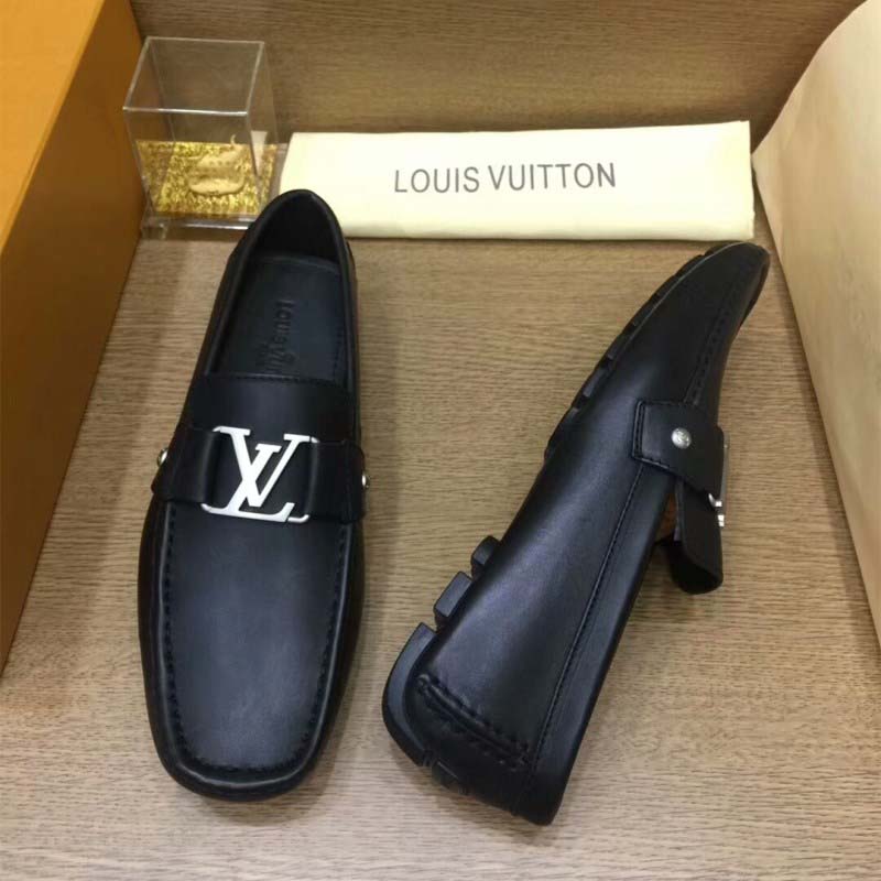 Louis Vuitton LV Men Monte Carlo Car Shoe Shoes Black