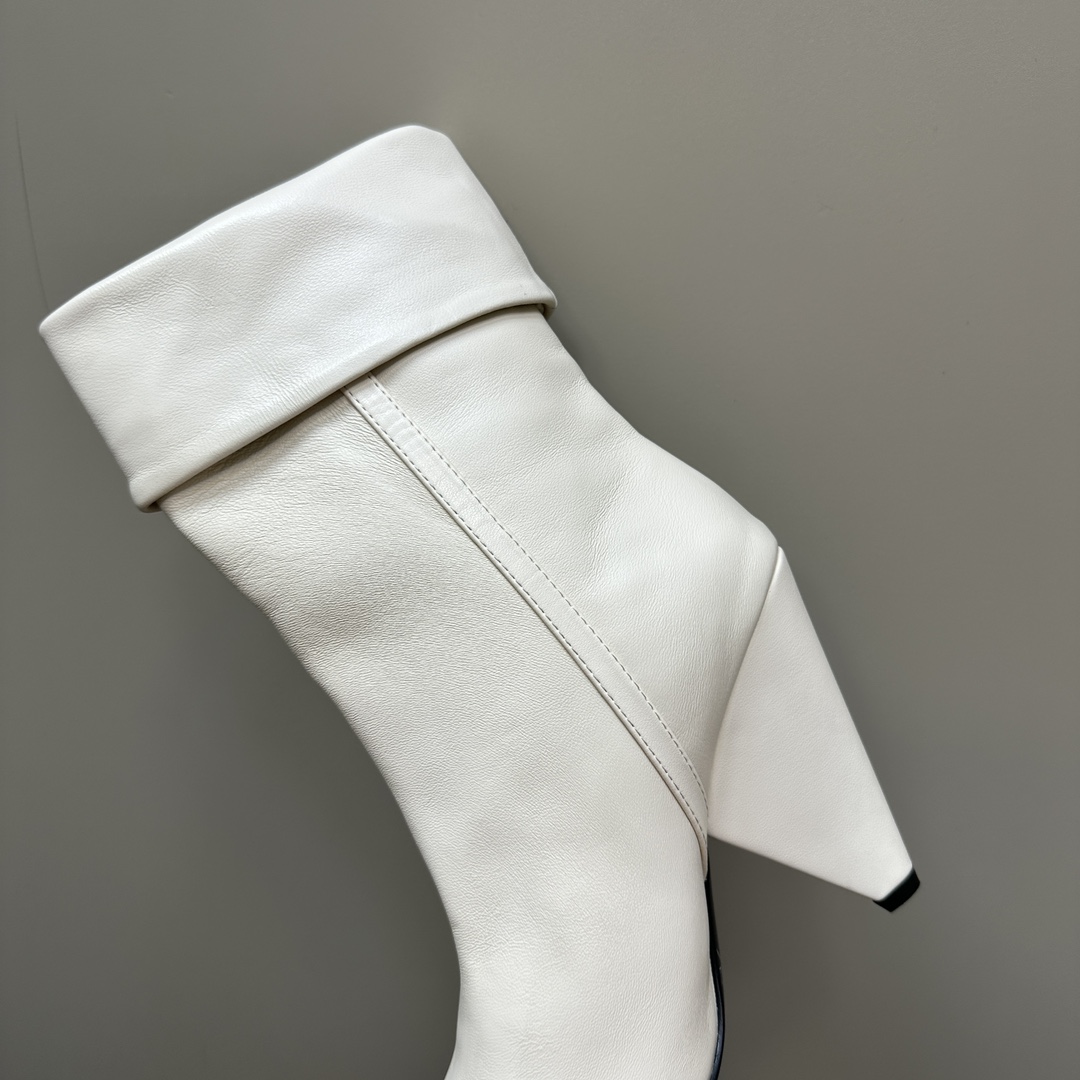 Y New Side Zipper High Heel Ankle Boots 0424111501