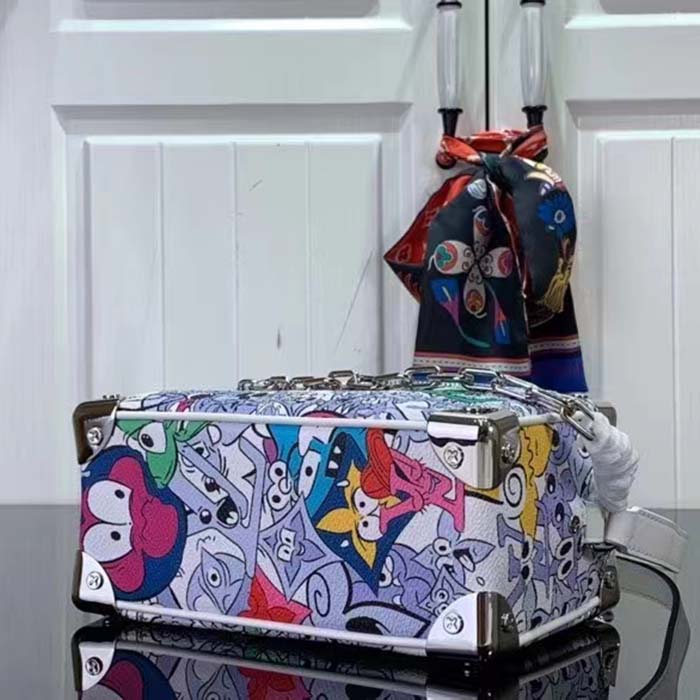 Louis Vuitton Unisex Mini Soft Trunk Black Silver Monogram Eclipse Coated Canvas