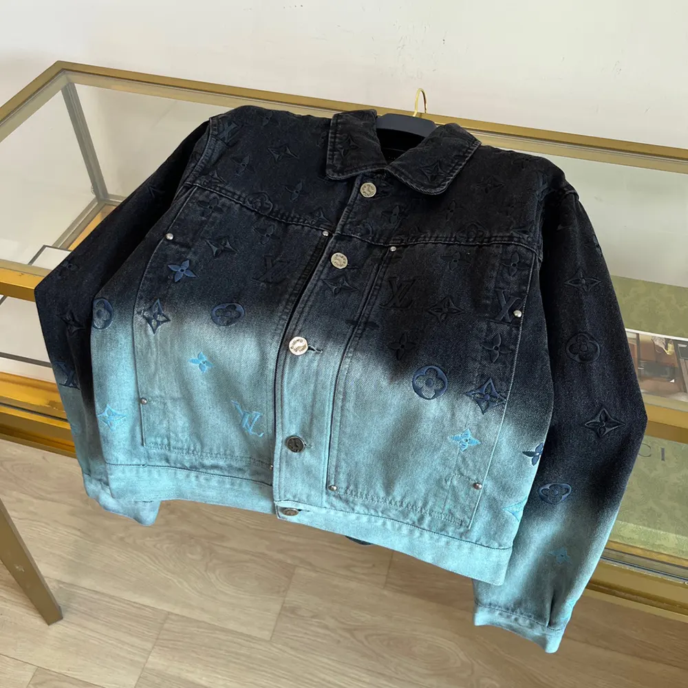 Louis Vuitton Women Embroidered Denim Blouson 1AFV97