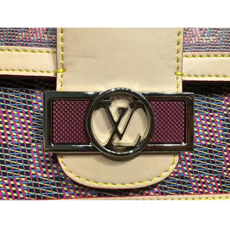 Louis Vuitton LV Women Dauphine MM Handbag in Monogram Canvas-Pink