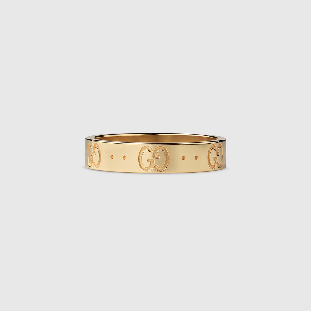 Gucci Women Heart Ring with Gucci Trademark Jewelry Gold