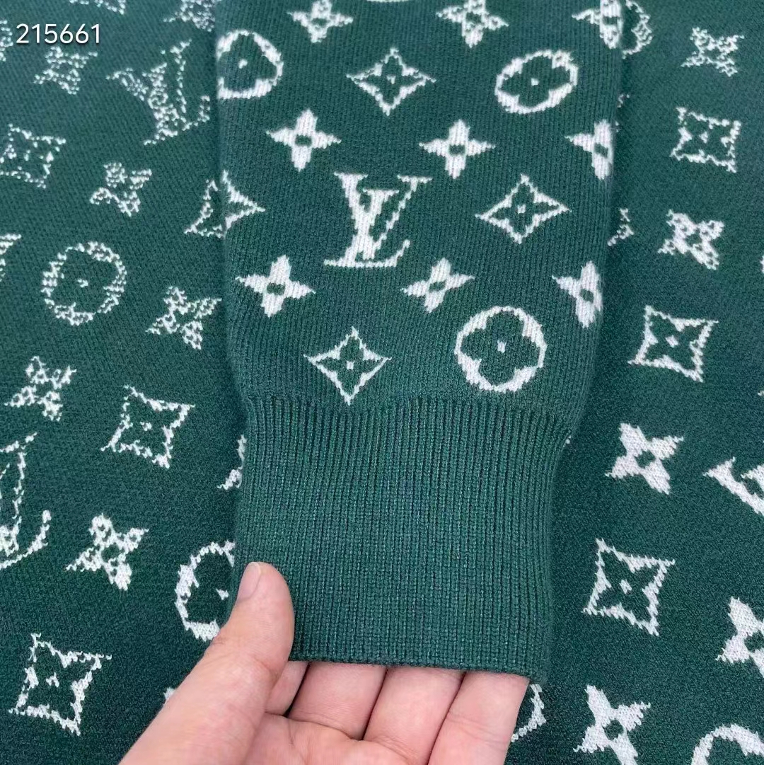 Louis Vuitton Women Monogram Gradient Cotton Crewneck Regular Fit Allover Monogram Gradient Motif