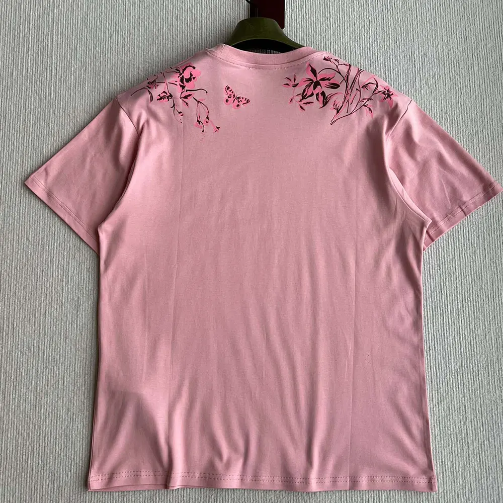 Gucci Women Soft Cotton Jersey T-shirt with Print-Pink
