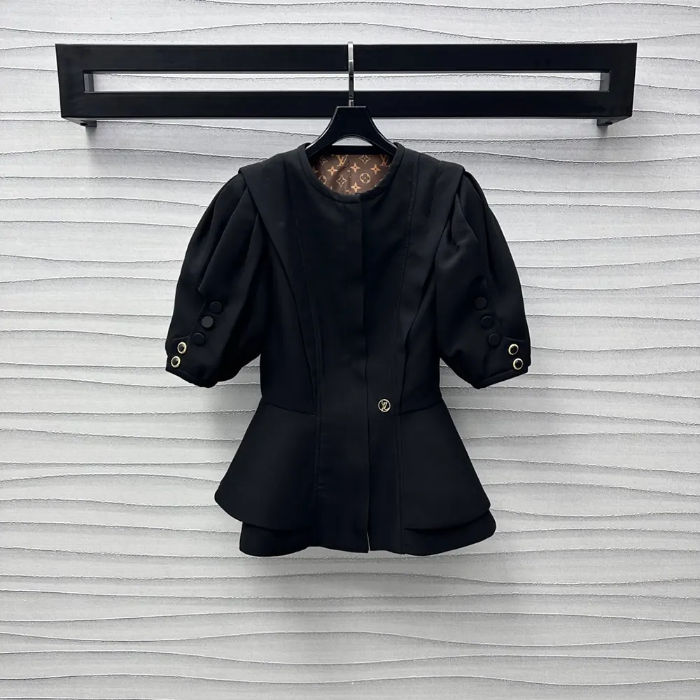 Louis Vuitton Women Puff-Sleeve Peplum Jacket 1AIBB6