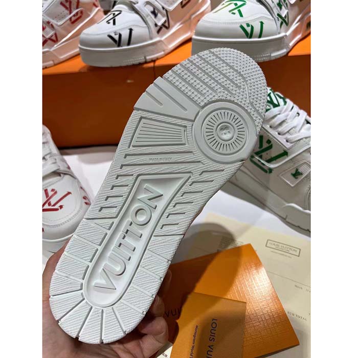 Louis Vuitton Unisex LV Trainer Sneaker Black Mix Sustainable Materials Monogram Flowers