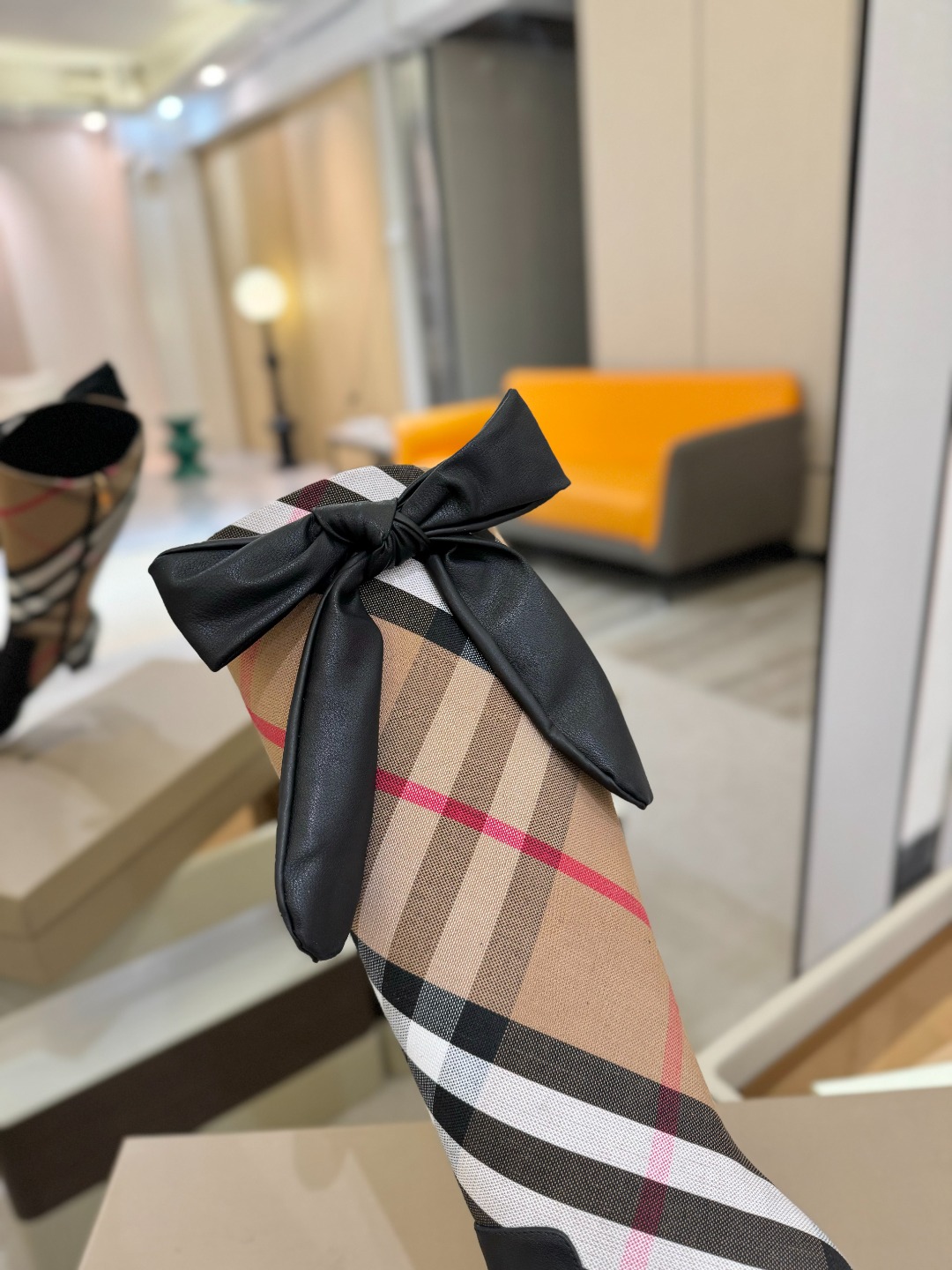 New plaid women's boots XC0425100901