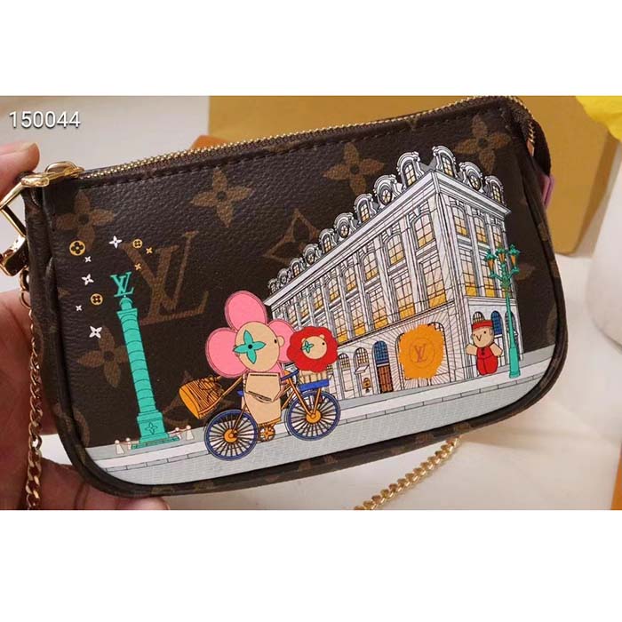Louis Vuitton LV Women Mini Pochette Accessoires in Monogram Coated Canvas