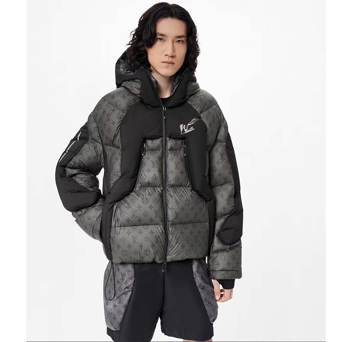 Louis Vuitton Men LV 2054 Heat Reactive Puffer Polyester Anthracite Regular Fit