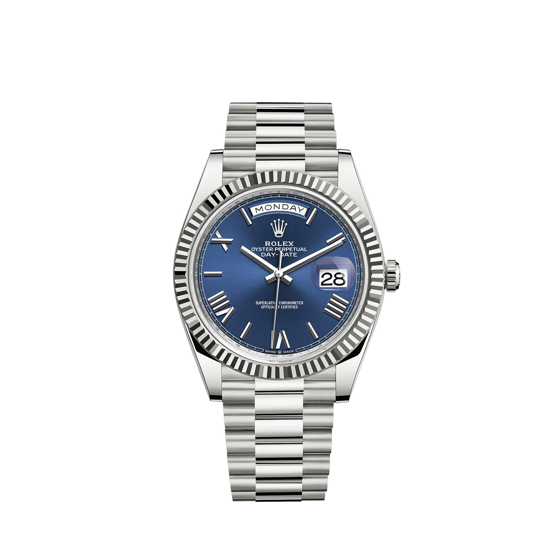 Rolex Day-Date White Gold Blue 40mm