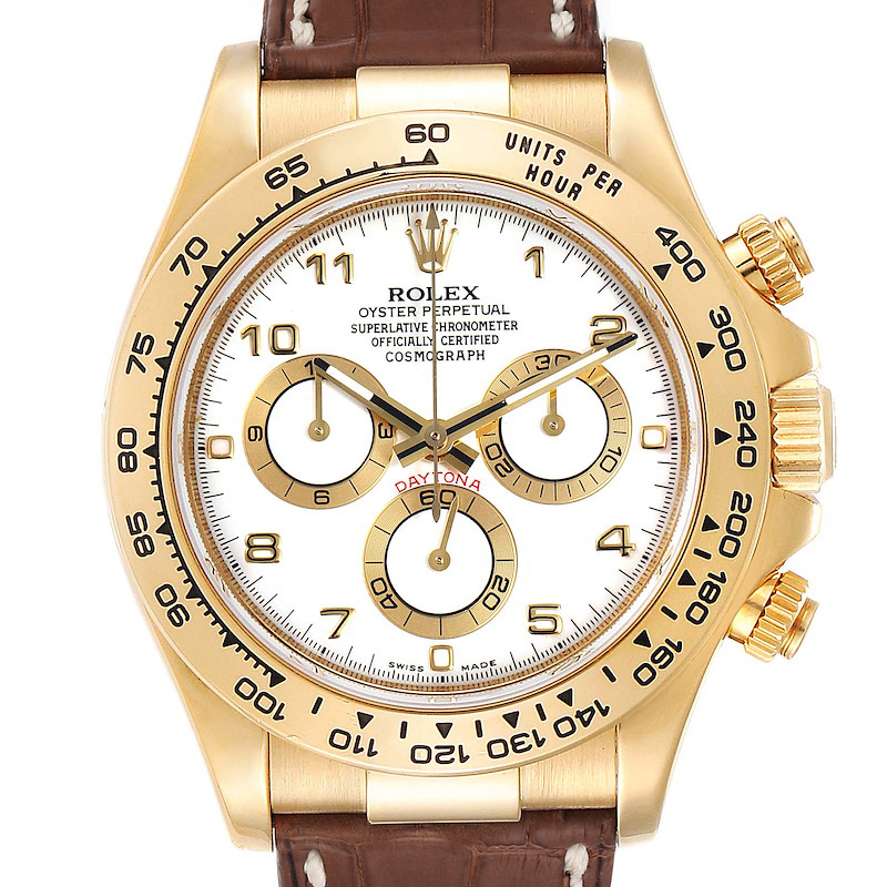 Rolex Cosmograph Daytona Yellow Gold Men's Watch 116518