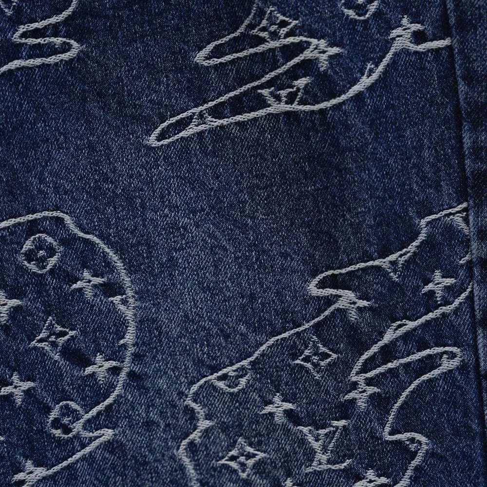 Louis Vuitton LV Women Monogram Denim Skate Pants 1AILUU