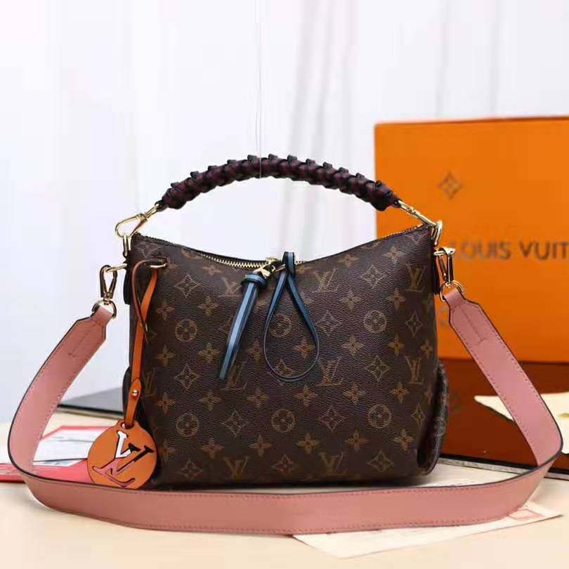 Louis Vuitton LV Women Beaubourg Hobo Mini Handbag in Monogram Canvas-Brown