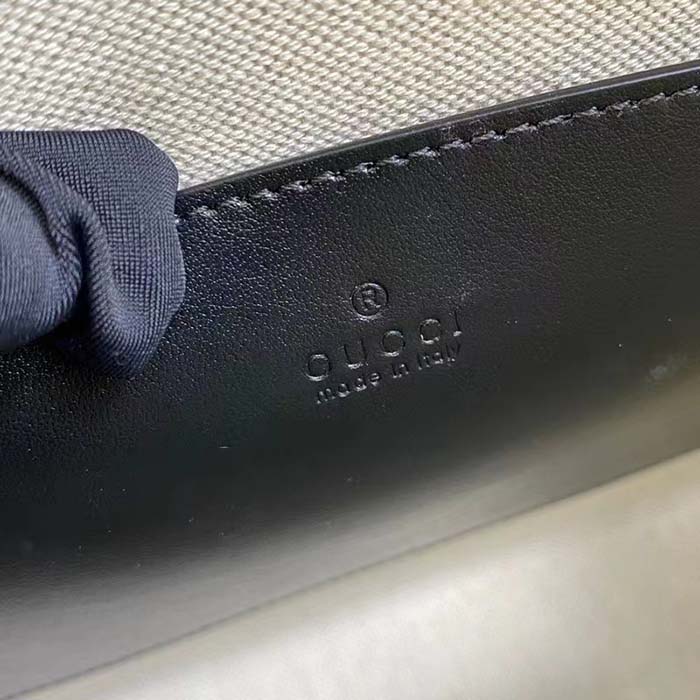 Gucci Unisex GG Matelassé Pouch Black GG Matelassé Leather Double G