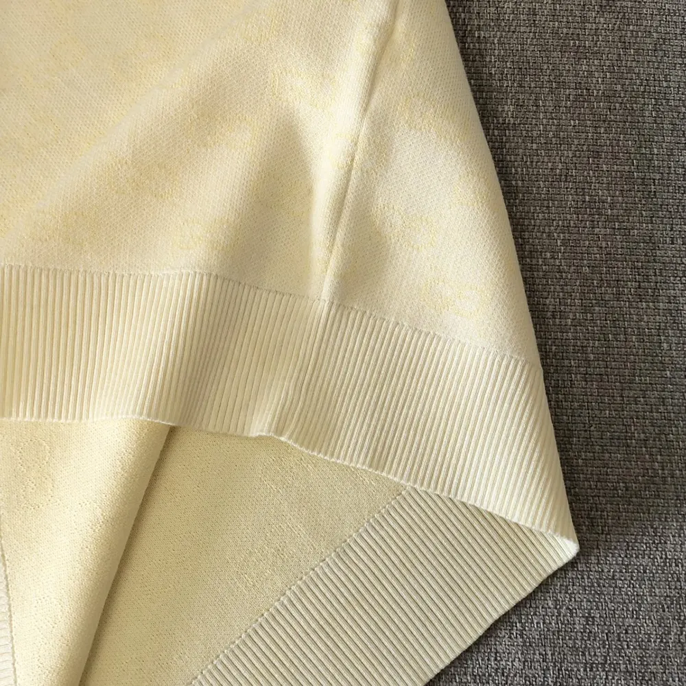 Gucci Women Fine GG Cotton Sleeveless Top-Yellow 821143XKEPI