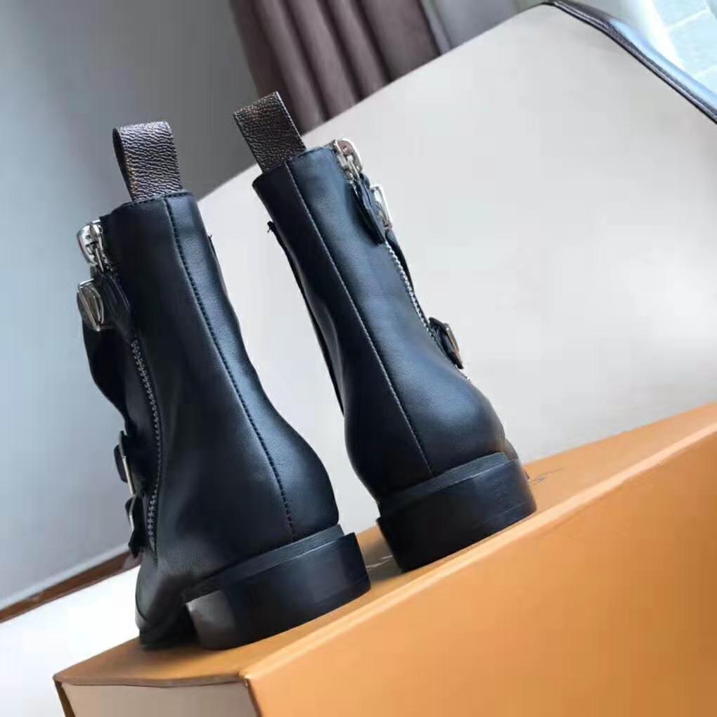 Louis Vuitton LV Women Jumble Flat Ankle Boot in Calf Leather-Black