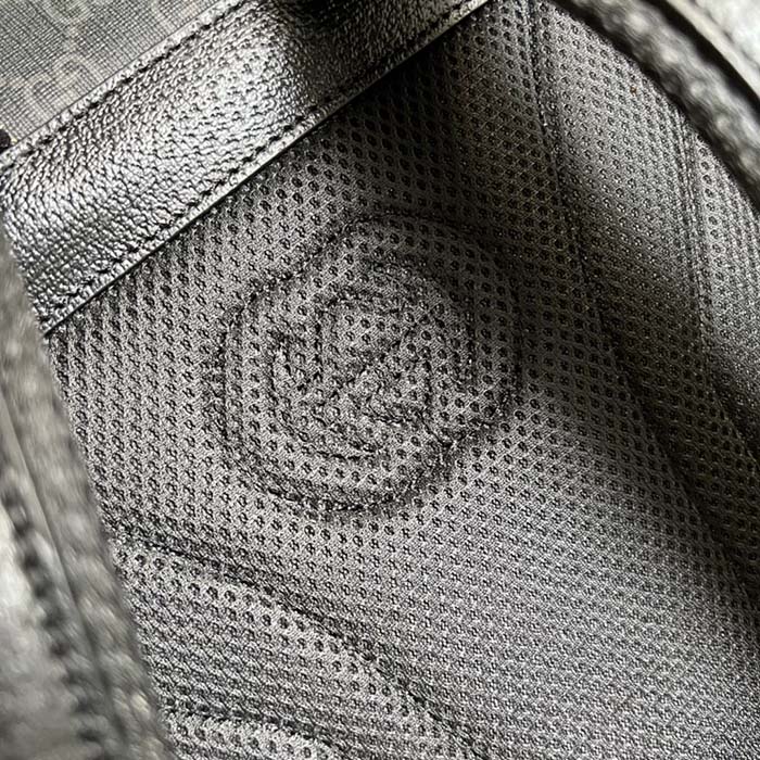 Gucci Unisex GG Medium Backpack Tiger Print Black GG Supreme Canvas