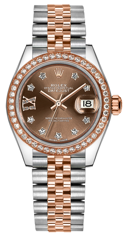 Rolex Lady-Datejust 28 Jubilee Bracelet Gold & Steel Watch 279381RBR-0003