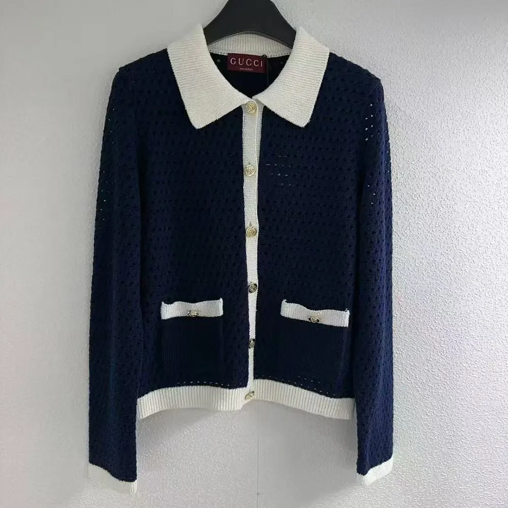Gucci Women Fine Cotton Crochet Cardigan 836184 XKESV