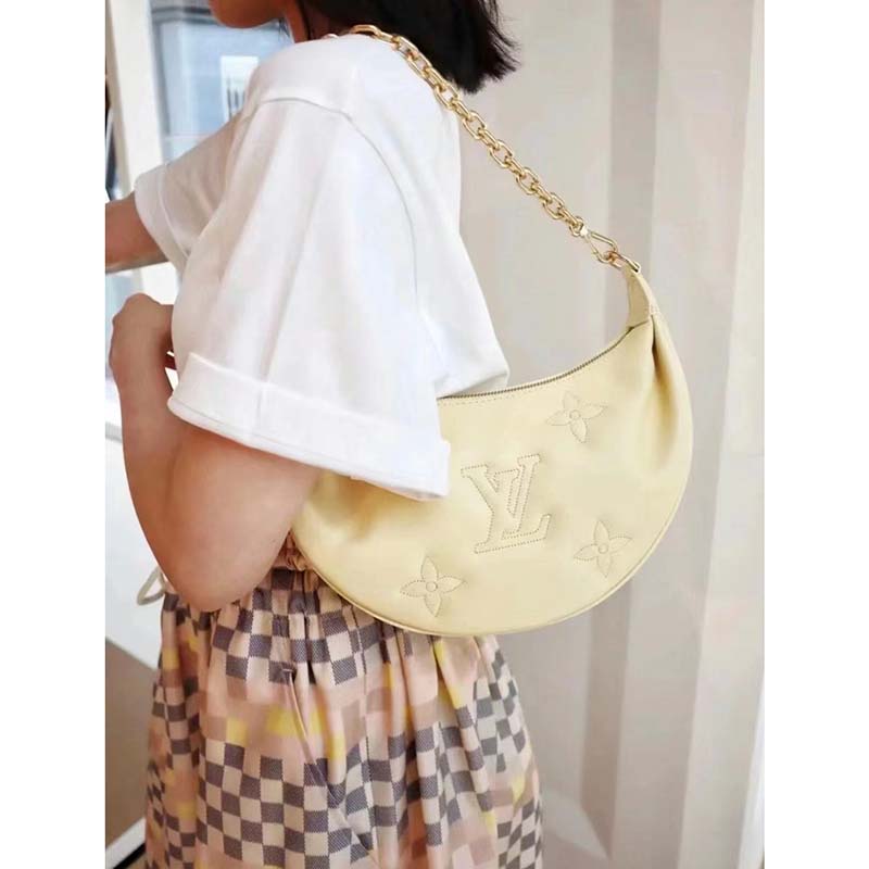 Louis Vuitton LV Women Over The Moon Yellow Quilted Embroidered Smooth Calf Leather