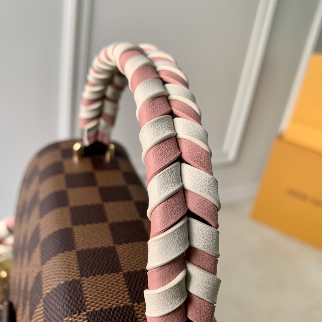 Louis Vuitton LV Women Braided Croisette Brown Damier Ebene Coated Canvas