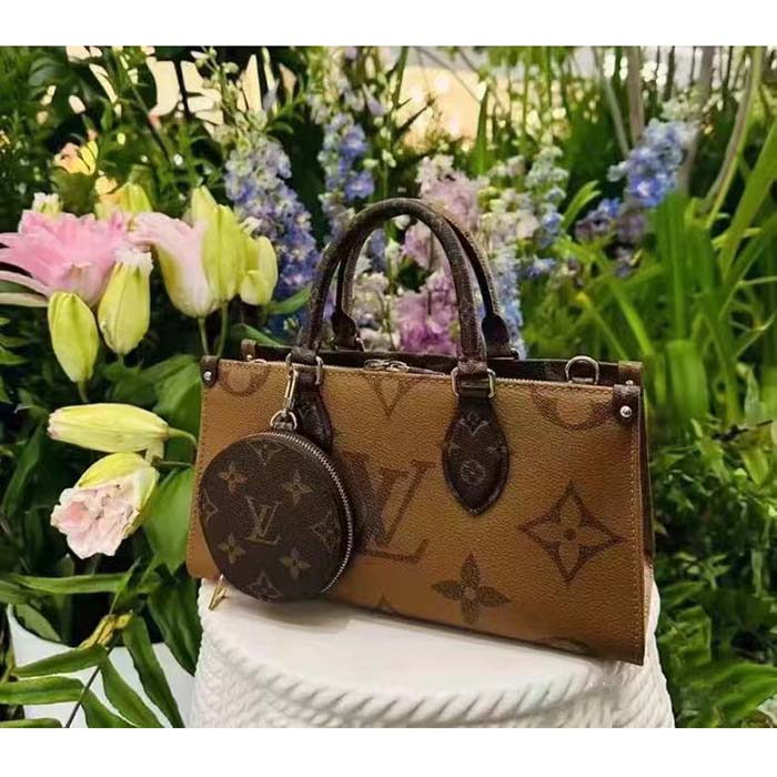 Louis Vuitton LV Women OnTheGo East West Giant Monogram Monogram Reverse Coated Canvas
