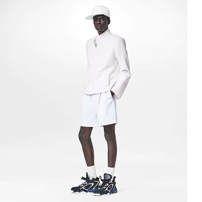 Louis Vuitton LV Unisex Trainer 2.0 Sneaker Boot Black Suede Calf Leather