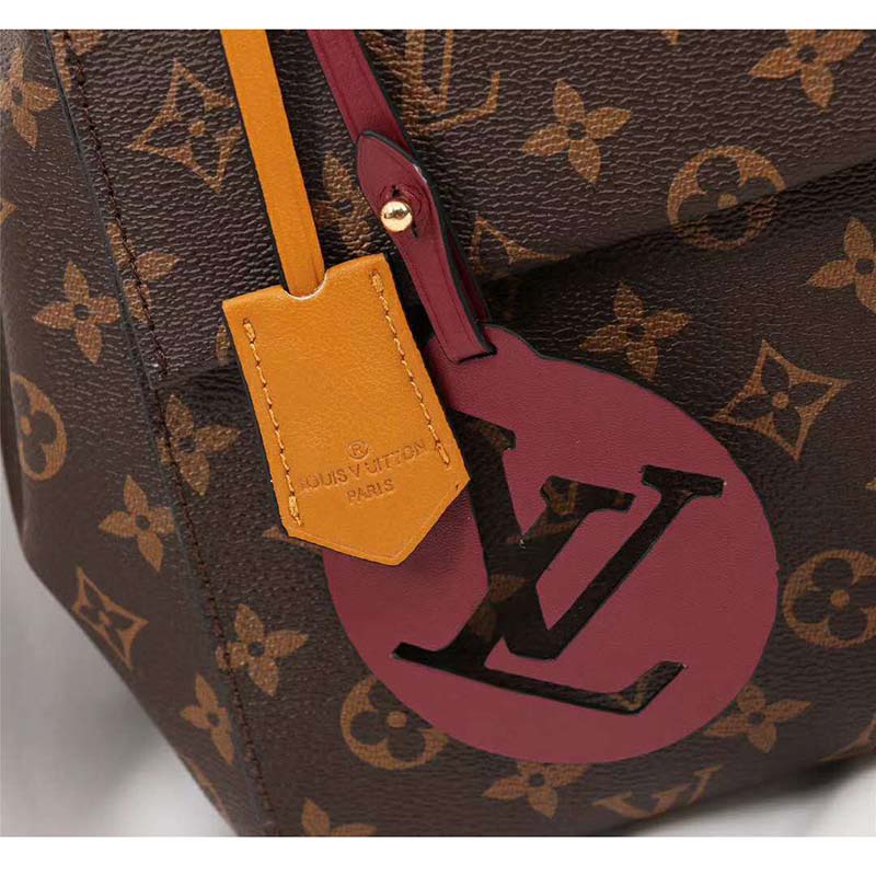 Louis Vuitton LV Women Cluny MM Handbag in Monogram Canvas-Brown