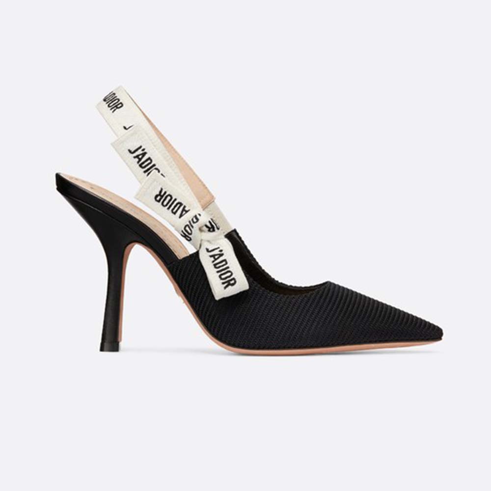 Dior Women J’adior Pump in Technical Canvas in 10cm Heel-Black
