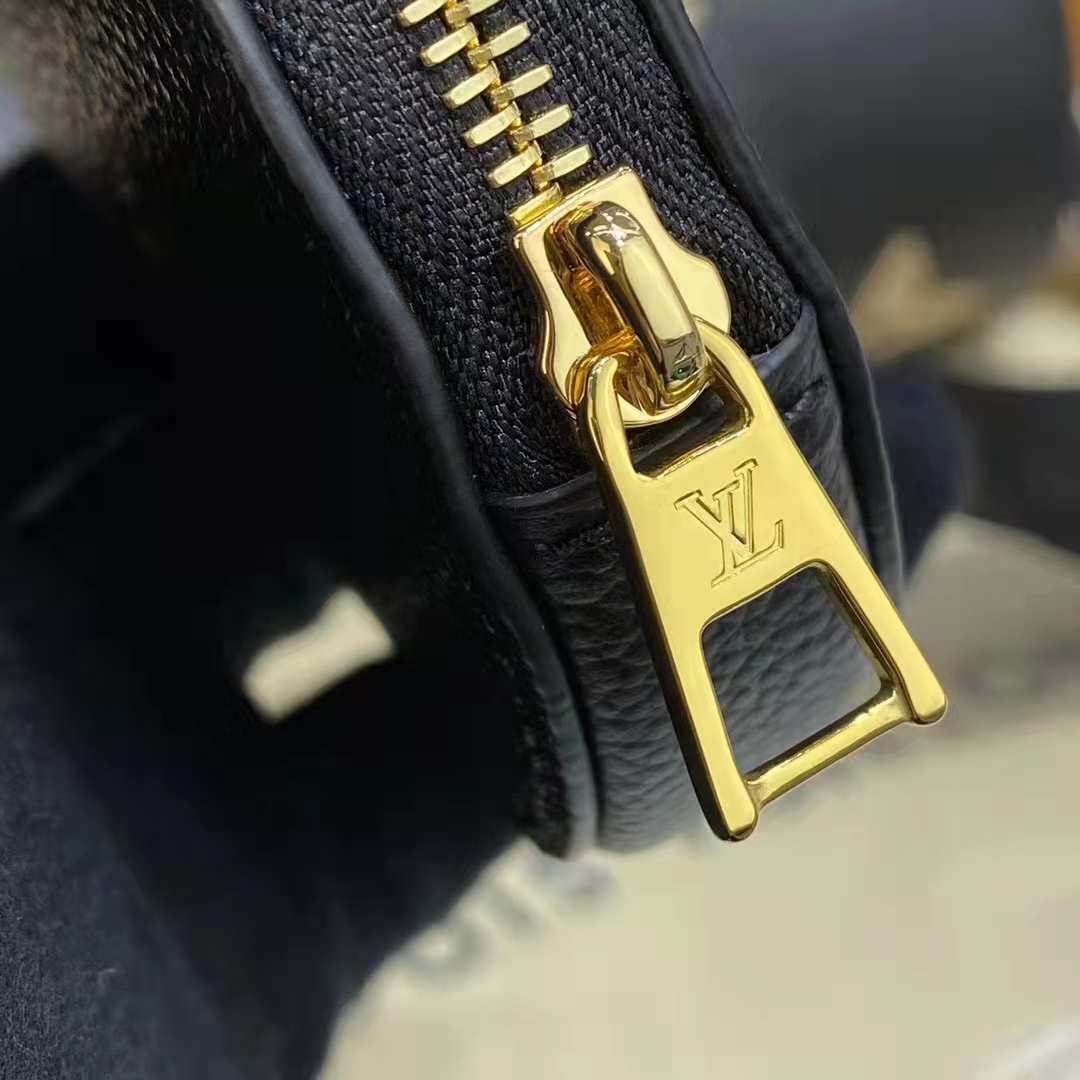 Louis Vuitton Women Papillon BB Black Beige Embossed Supple Grained Cowhide Leather