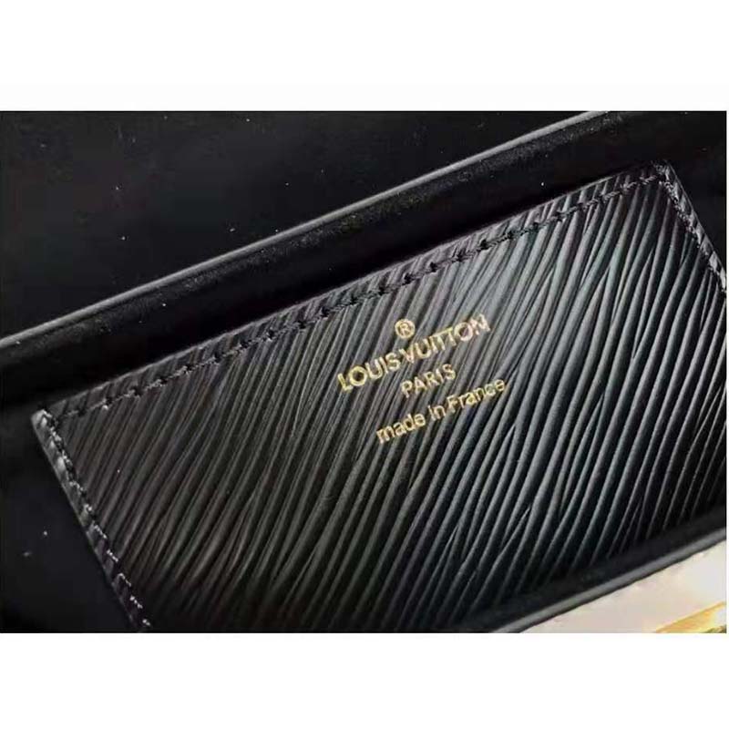 Louis Vuitton LV Women Twist MM Handbag White Epi Smooth Grained Leather