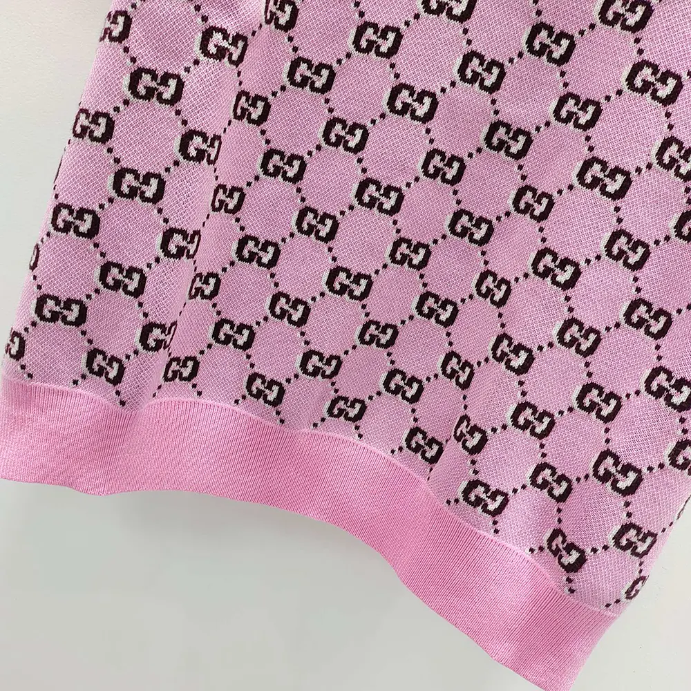 Gucci Women Wool Jacquard Polo Top with GG Shadow 798132XKD8R5283