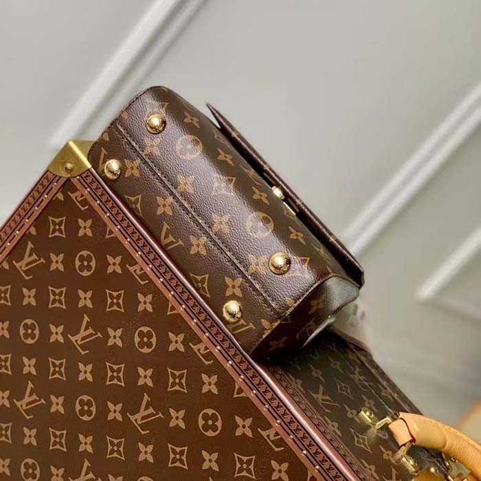 Louis Vuitton LV Women Cluny Mini Handbag Monogram Coated Canvas Cowhide Leather
