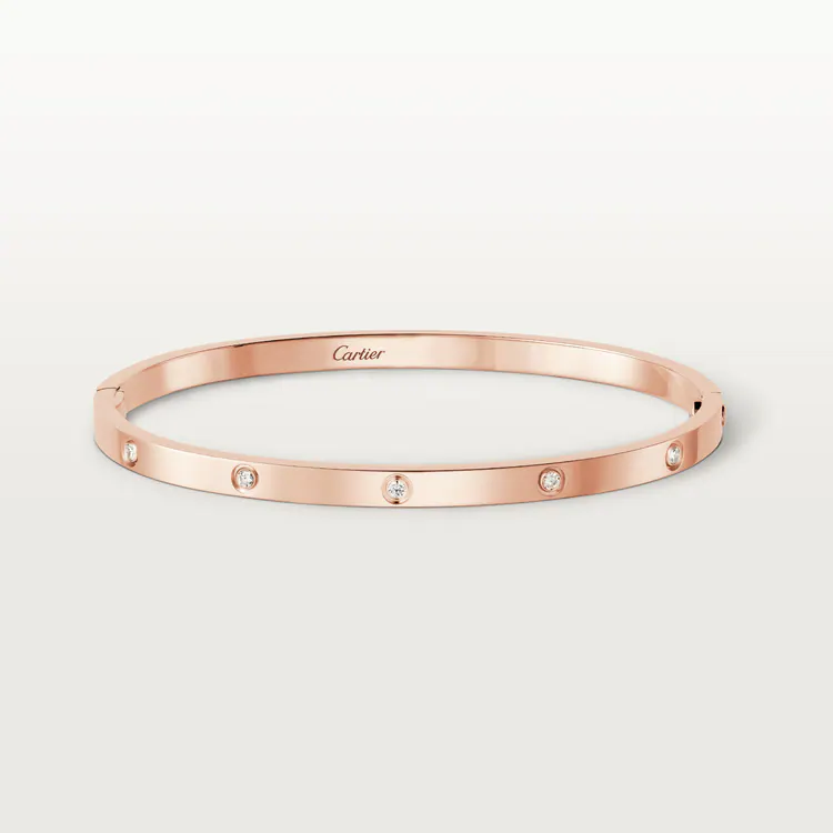 CARTIER LOVE BRACELET, SMALL MODEL, 10 DIAMONDS – 16