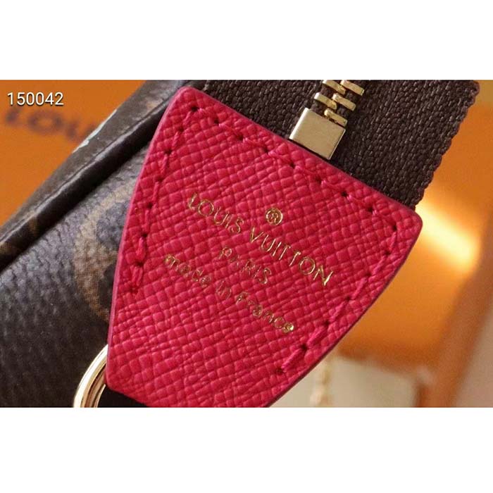 Louis Vuitton LV Women Mini Pochette Accessoires Fuchsia Monogram Coated Canvas