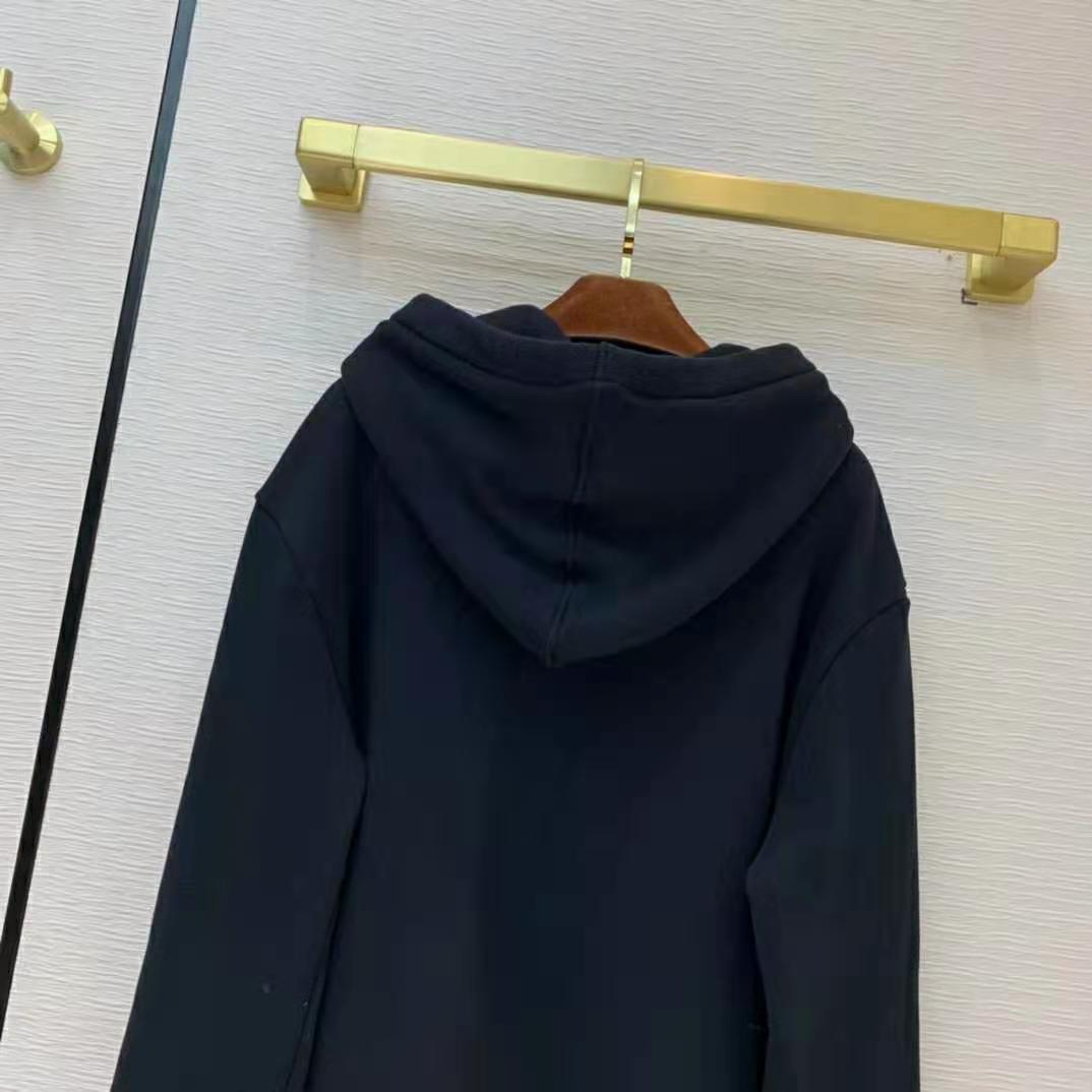 Gucci Men Disney x Gucci Donald Duck Hooded Sweatshirt Fixed Hood Oversize Fit Cotton