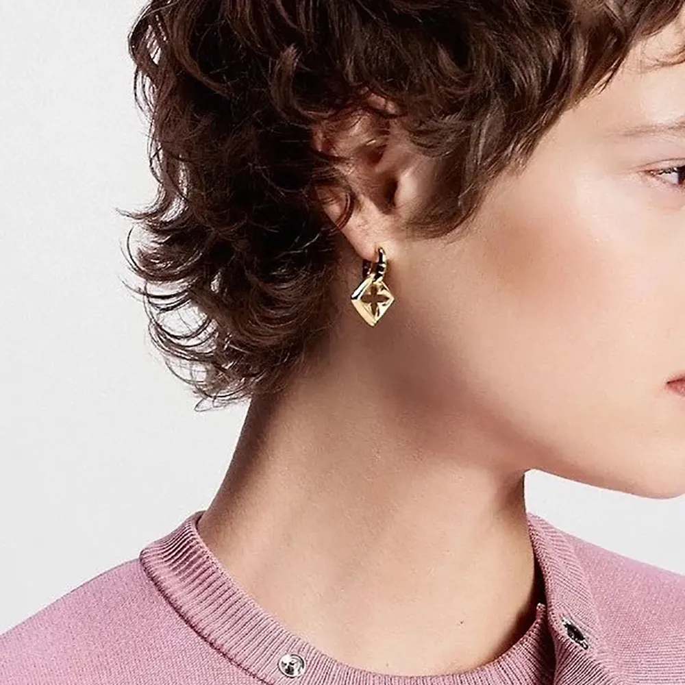 Louis Vuitton Women LV Puffygram Earrings M01174