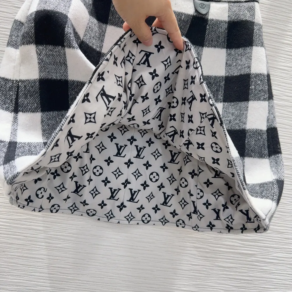 Louis Vuitton Women Check Flared Skirt 1AIQP1