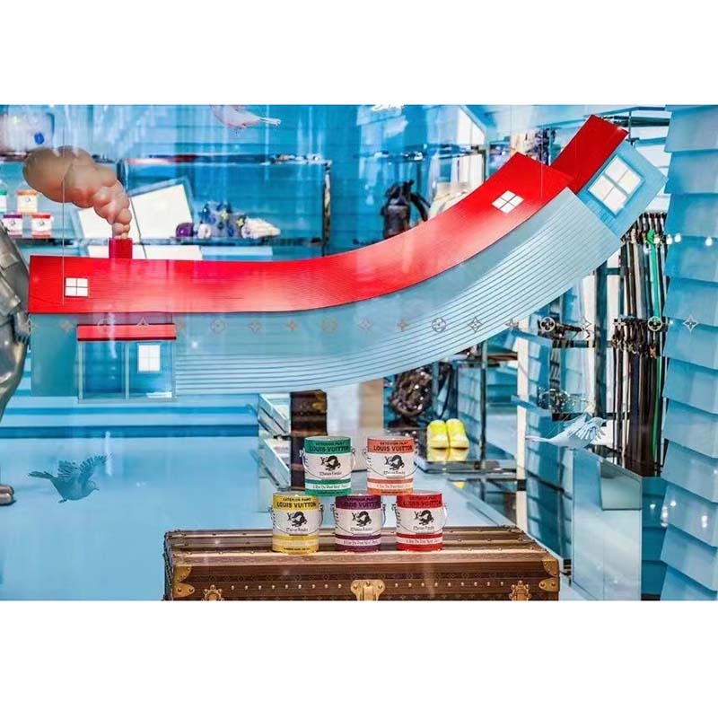 Louis Vuitton Unisex LV Paint Can Green Coated Canvas Cowhide Leather