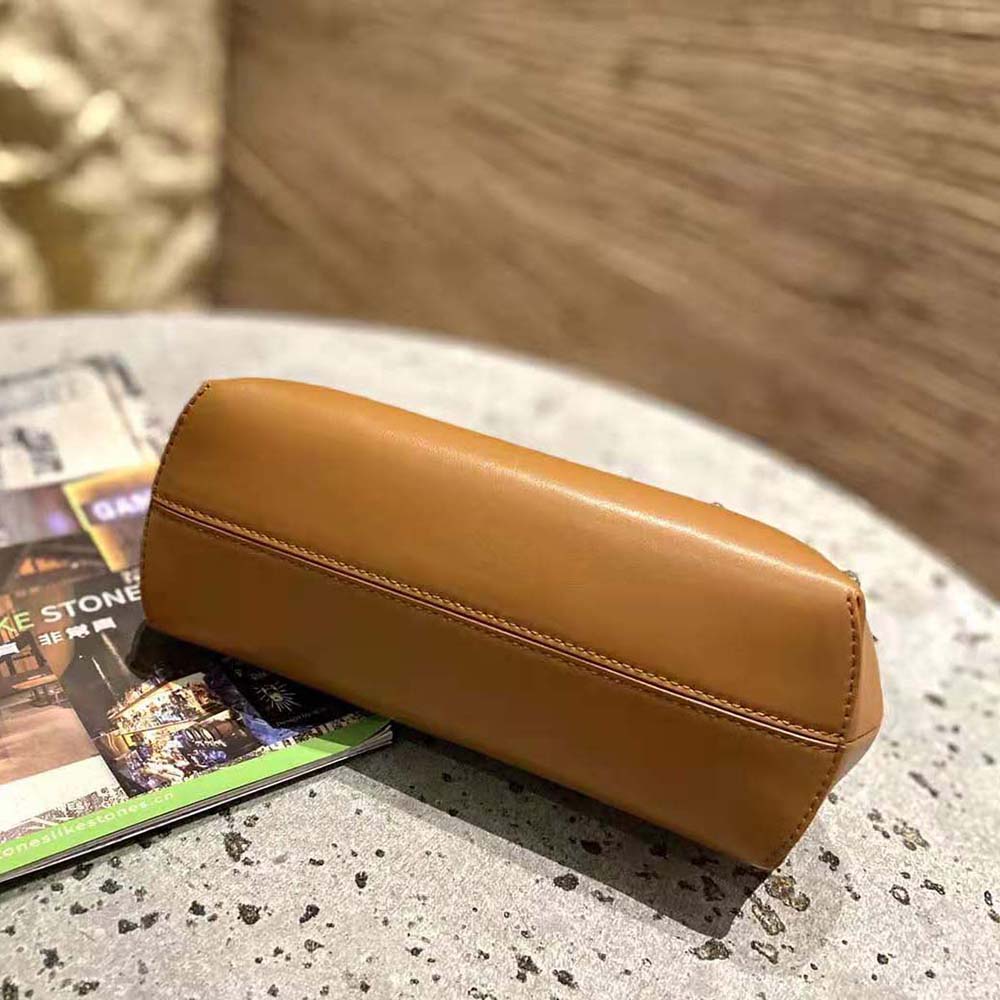 Fendi Women First Small Nappa Leather Bag-Brown