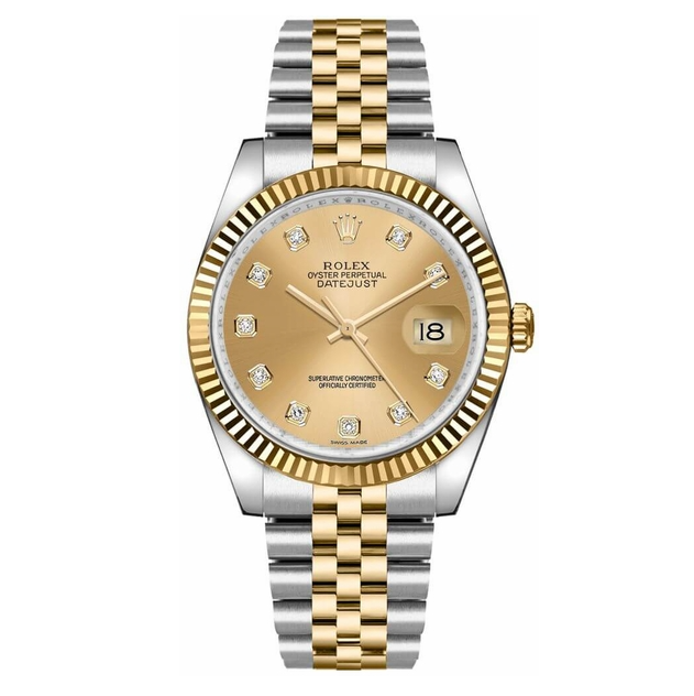 Rolex Datejust Champagne Diamond Dial 36mm