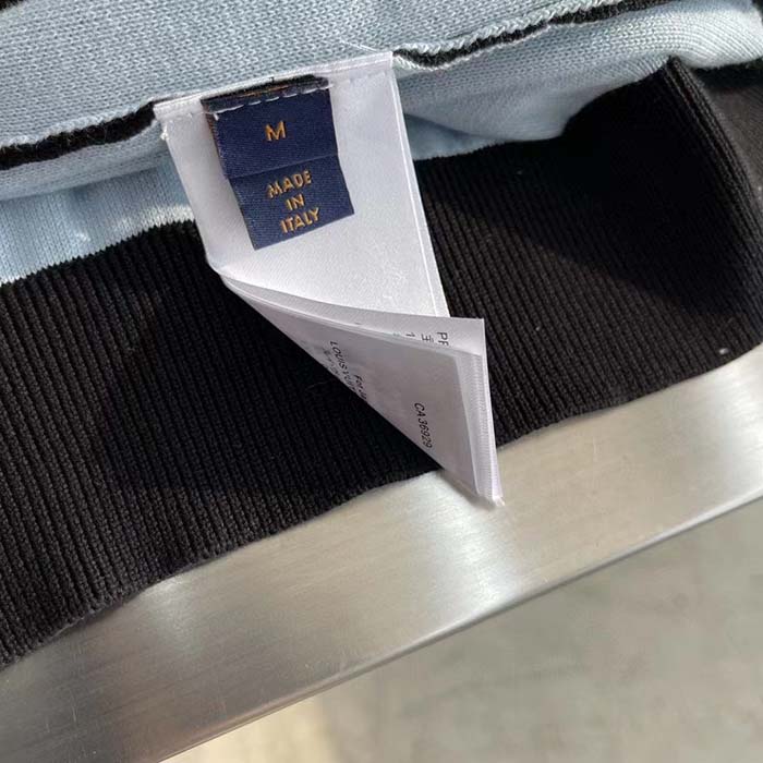 Louis Vuitton Women LV Lvse Monogram Degrade Crewneck Cotton Black White Slightly Loose Fit