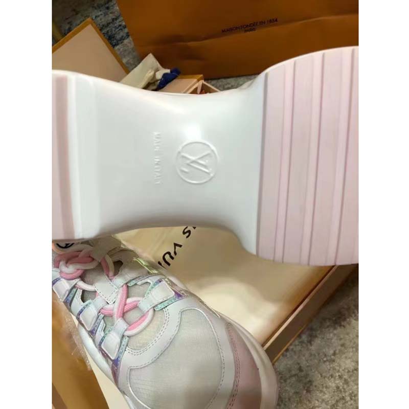 Louis Vuitton Women LV Archlight Sneaker Pink Mix Materials Patent Monogram Canvas