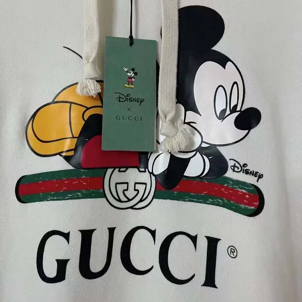 Gucci Women GUCCI x Disney Mickey Logo Printed Hoodie