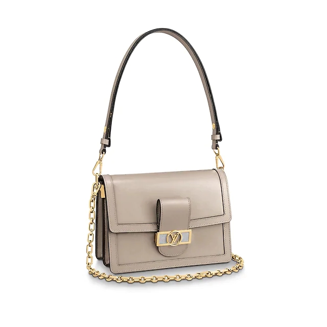 Louis Vuitton LV Women Dauphine MM Bag in Smooth Calfskin Leather