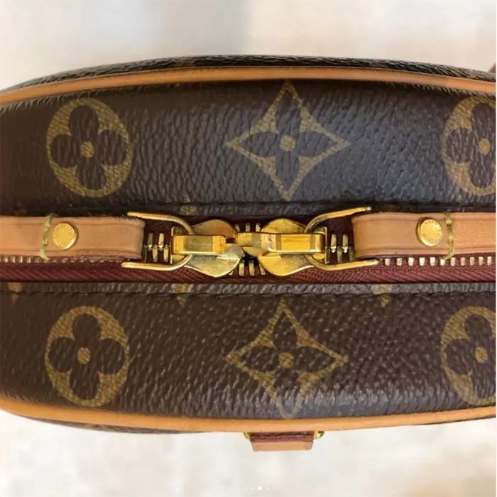 Louis Vuitton LV Women Boite Chapeau Souple MM in Monogram Coated Canvas-Brown