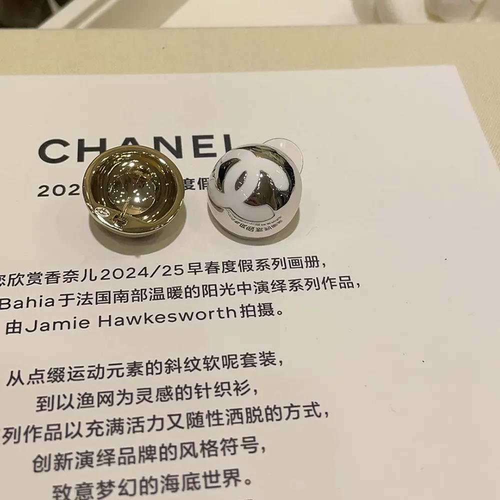 Chanel Women Stud Earrings Metal Resin ABE810B19198
