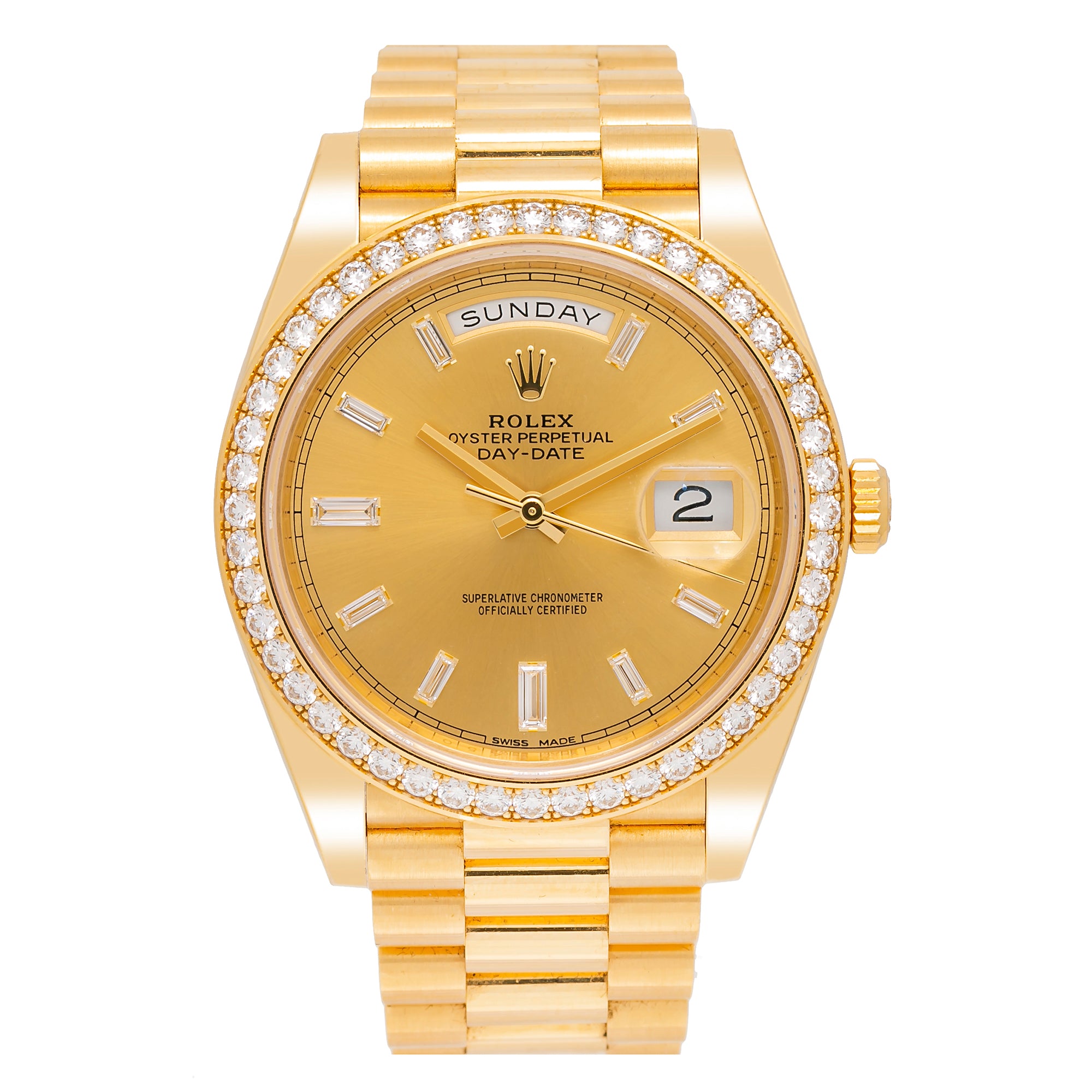 Rolex Day-Date 40 Ref 228348 Diamond Dial & Bezel