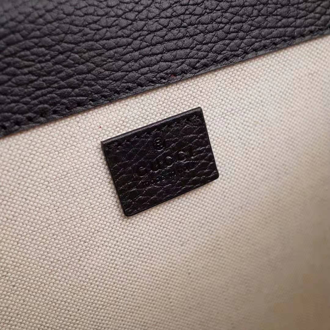 Gucci GG Women Dionysus Small Shoulder Bag in Tiger Head with Crystals-Black